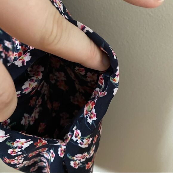 Trafaluc Zara Romper Floral Print Sleeveless Pockets Open Back Classic Trendy - Picture 5 of 9